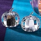 PUMPKIN SALT/PEPPER SET - PUMPKIN CRYSTAL SALT AND PEPPER SET
