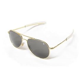 American Optical AO Flight Gear General Aviator Sunglasses 52 mm Gold Bayonet True Color 30587