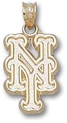 New York Mets "Ny" 5/8" Charm/Pendant -14K/10K, Stainless Steel or Gold Plated