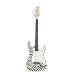 Musical Instruments : Austin Bazaar 39" Zebra Stripe Electric Guitar with Gig Bag and Accessories