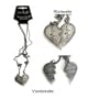 Lion And Lamb Broken Heart Magnetic Necklace Set - Twilight - Neca