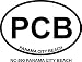 PANAMA CITY BEACH Oval Bumper Sticker