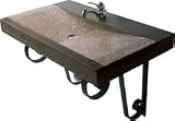 J. Aaron 49 Wide V Style Stone Sink for Wall Mount or Above Mount Installation