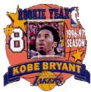 Kobe Bryant Rookie of the Year Limited Edition Pin (serial numbered to only 300 made) Los Angeles Lakers