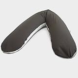 Stillkissen 190 cm das ORIGINAL von Theraline Design: JERSEY anthrazit/creme