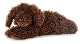 Plush Brown Labradoodle Dog Flopsie 12"