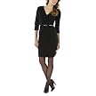 Mossimo&reg; Black Womens Elbow Sleeve Ponte Dress - Ebony