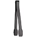 CaterLine A7TSBL 9" Black Color Serving Utensils Tongs (Case of 48)