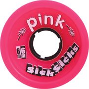 pink sicksticks 66mm 78a skateboard wheels set of 4 more detail click!