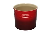 Le Creuset Stoneware Large 2-3/4-Quart Utensil Crock, Red Le Creuset Stoneware Large 2-3/4-Quart Utensil Crock, Red