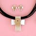 Cross Pendant Necklace Set