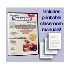 Mastering Photoshop Made Easy Training Tutorial v. CS4, CS3, CS2, CS & 7 - How to use Photoshop Video e Book Manual Guide. Even dummies can learn from this total DVD for everyone, featuring Introductory through Advanced material from Professor Joe