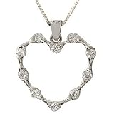 Moissanite Heart Pendant
