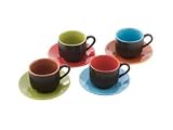 Mario Batali Espresso-Cups and Saucers, Set of 4