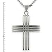 Stainless Steel Cross Pendant on 22 Bead Chain