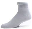 Lot of 3 Pairs Men Healthy Circulation Diabetic Low Cut Socks , 9-11 ( Shoe size 9-11 ), White