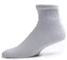 Lot of 3 Pairs Men Healthy Circulation Diabetic Low Cut Socks , 9-11 ( Shoe size 9-11 ), White