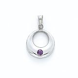 S/S Stellar Amethyst Circle Pend - GHSW182