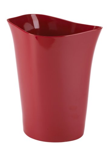 Umbra Orvino Melamine Waste Can, Red