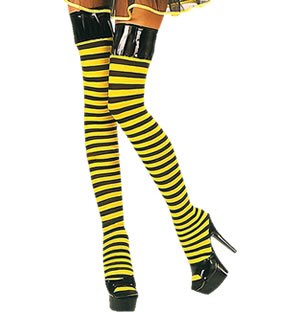 Imagen 2 de Adult Bumble Bee Stockings (accesorio de disfraz)
