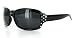 Sunburst PL7224 Polarized Designer Sunglasses Protect Your Eyes From Harmful Glare and are Inlaid with Austrian Crystals and Metal Studs for Fashion- and Safety-Conscious Women
