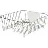 IMAGE OF Rubbermaid Chrome Twin Sink Dish Drainer
