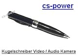 Produkt-Bild: USB 2.0 Spionkamera / Penkamera + USB Datentr&auml;ger + Diktierger&auml;t im Kugelschreiber - 8GB Speicher, Mini Foto / Photo / Video / Audio / Recorder, Spion Kamera Pen Spycam, Spy Cam im Kugelschreiber AVI, mit Audio / Ton - eingebautes Mikrofon, Farbe Schwarz