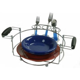 Buffet Caddy Plate and Flatware Organizer
