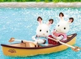Original Sylvanian Families Canoe Set