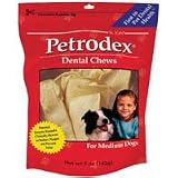 Petrodex Dental Dog Chew Treats (medium dog chews, 5-oz pouch)