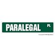 PARALEGAL - Street Sign - law legal assistant gift novelty road