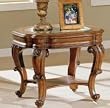 French Provincial Glass End Table By Coaster Furniture