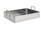 De Buyer - 3121.45 - Rechteckige bratplatte mit 2 festen griffen - 45cm