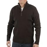  : Kangol Quarter Zip Knit Dk Chocolate Extra Lge