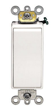 LEVITON 022-5623-2W DECORA 3- WAY GROUNDING SWITCH 20A-120/277 V - WHITE