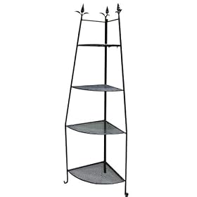 Etagere Corner Unit , Indoor or Outdoor , Black by 
