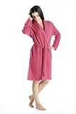 Women's Short Robe in Pure Cashmere (Faded Pewter, Large/Extra Large)