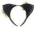 Faux Leather Black Cat Ears