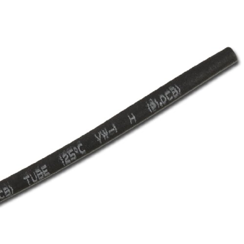 uxcell® Black 1mm Dia. 2:1 Heat Shrink Tubing Tube Wire Wrap Cable Sleeve 1M