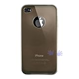 Kiq iPhone 4 Crystal TPU Skin Case - Clear Smoke