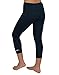 Delfin Spa Women's Mineral Infused High Waist Exercise Capris - Petite Thru Plus