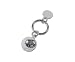 Schlüsselanhänger mit Fussball SILBER Plated / versilbert