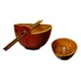 13cm Rice Bowl, Fancy, Trio Colors Striped