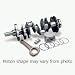 Engine Assembly Engine Kit 4 in. Stroke Incl. Rod Journals 6 1/8 in. Pro Mod Connecting Rods -11 cc Dome Pistons Bearings Rings 3.903 Bore GM LS6 383 cid