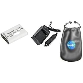 Click here to buy Digital Replacement Battery PLUS Mini Battery Travel Charger for Specific Digital Camera... by amsahr.