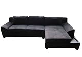 Ecksofa Sofa Wildleder Schwarz&Braun Neu Modern EC003 style= Ecksofa Sofa Wildleder Schwarz&Braun Neu Modern EC003