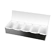 Excellante Stainless Steel 5 Compartment Condiment Dispenser