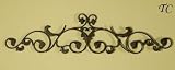 37 Tuscan Wrought Iron Scroll Wall Grille Swag