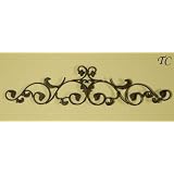 37 Tuscan Wrought Iron Scroll Wall Grille Swag Pediment Grill by TreasureCombers