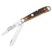 Queen Knives 51ACSB Mini Trapper Pocket Knife with Aged Honey Amber Stag Bone Handles